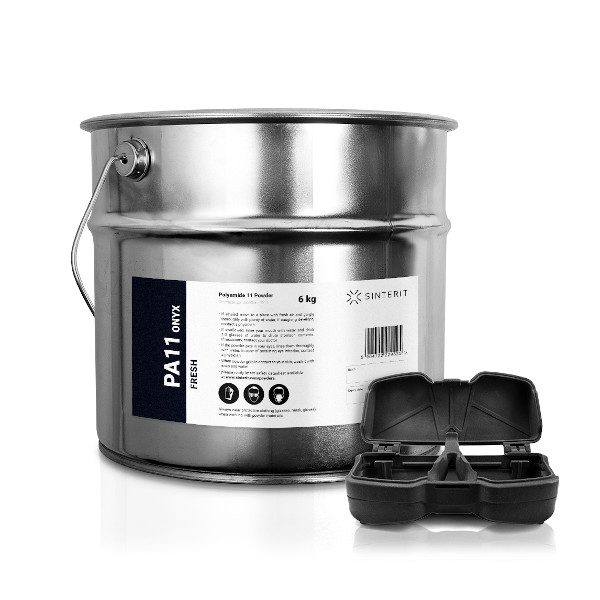 Sinterit PA11 Onyx Fresh Powder - 6KG (12L) Container